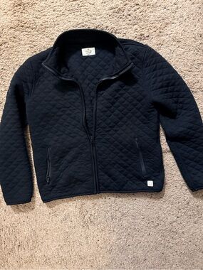 Marine Layer Quilted Kids Jacket - Black
